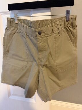 Carhartt Khaki Elastic-Waist Utility Shorts
